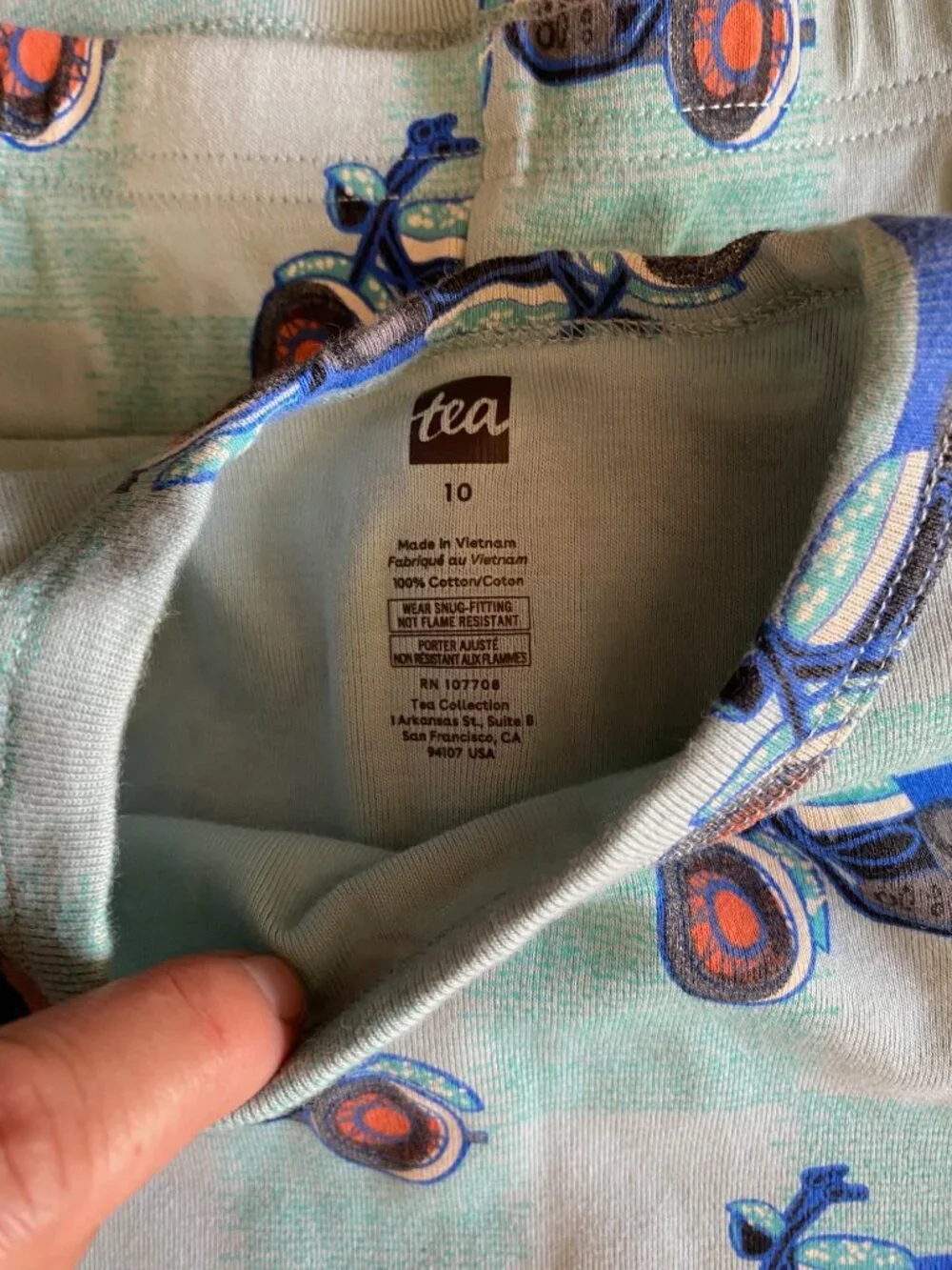 Tea Collection Tank Pajama Set Size 10 NWOT (washed but never worn!)